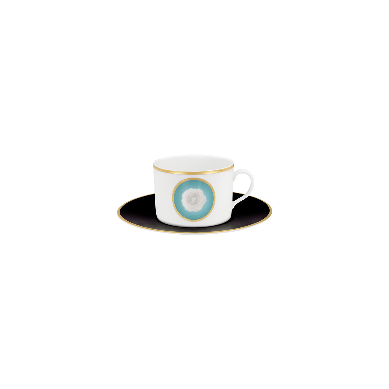 TEA CUP 23CL BIA + TEA SAUCER 16CM MYTH CAMELLIA