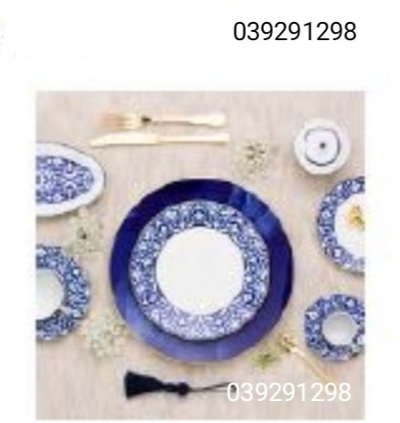 SET DINNER 68 PCS BLUE LEGACY