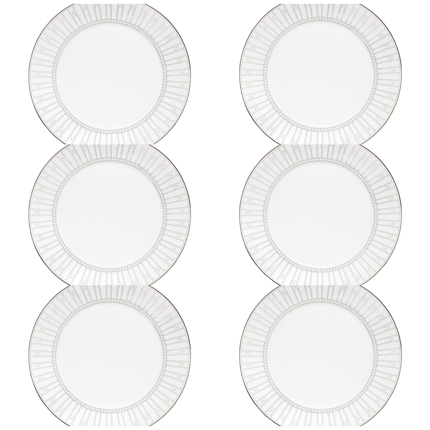 6 PCS DINNER PLATES PETALA SIMPLE ALLEGRO