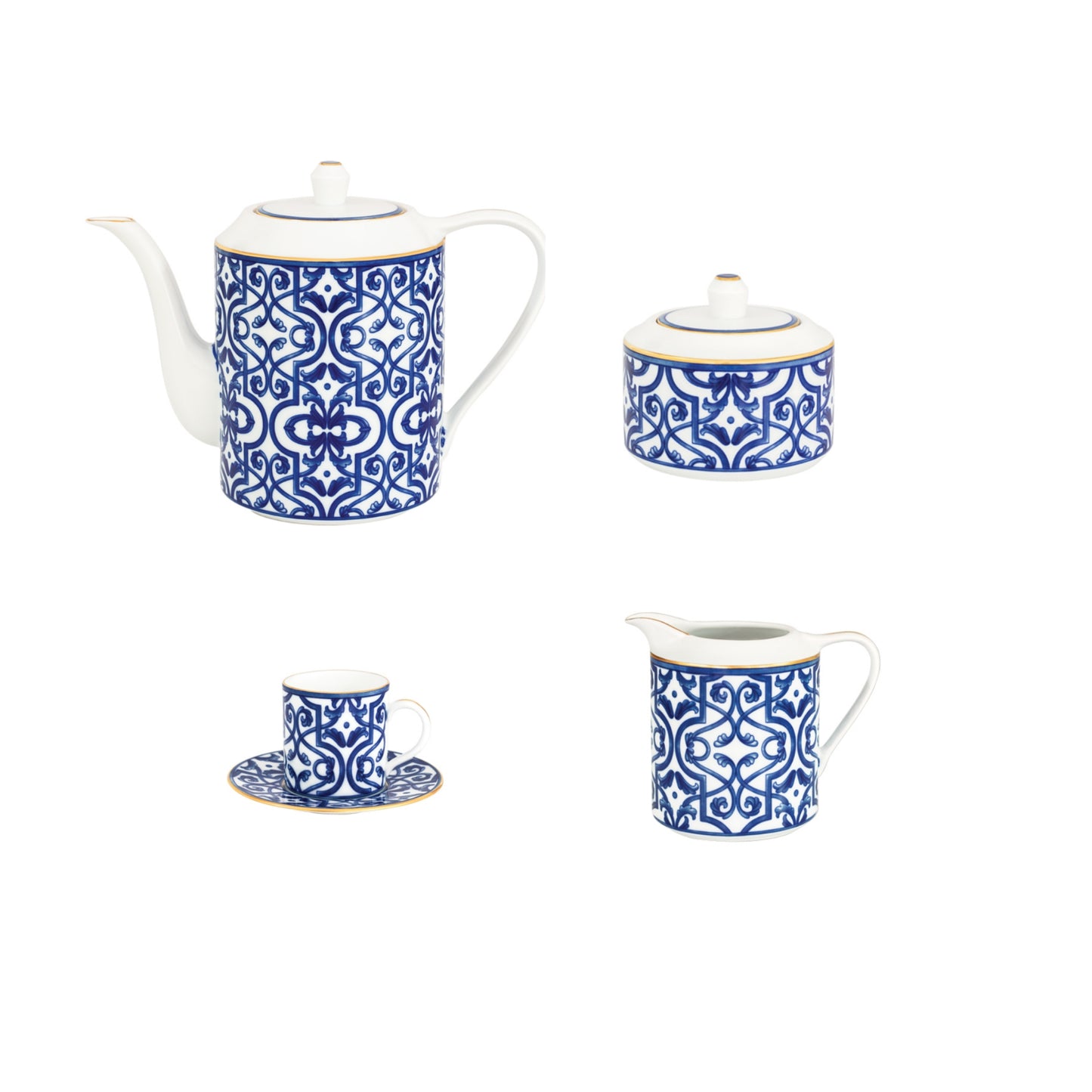 SET COFFEE 15 PCS BLUE LEGACY