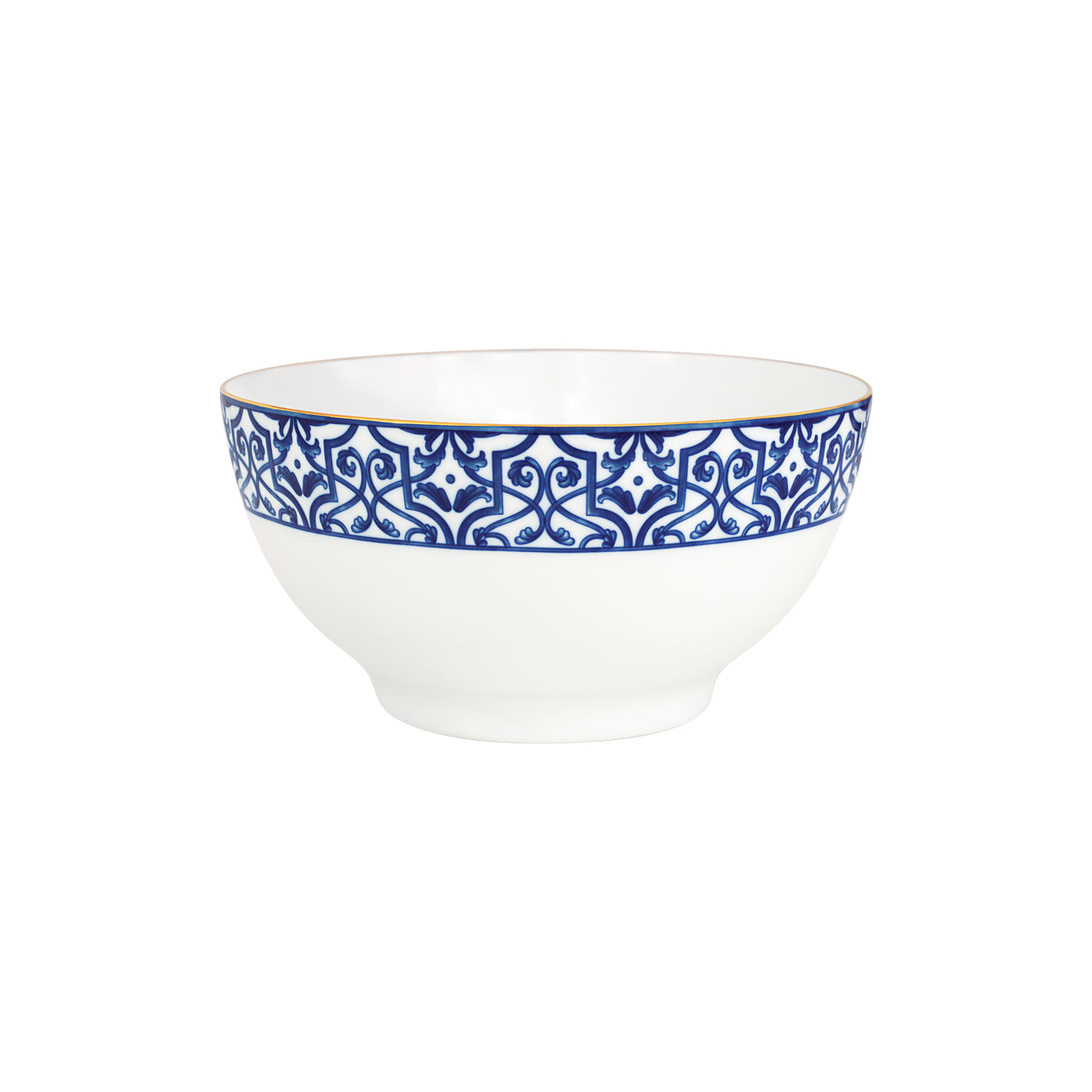 ROUND SALAD BOWL 24CM MACAU BLUE LEGACY