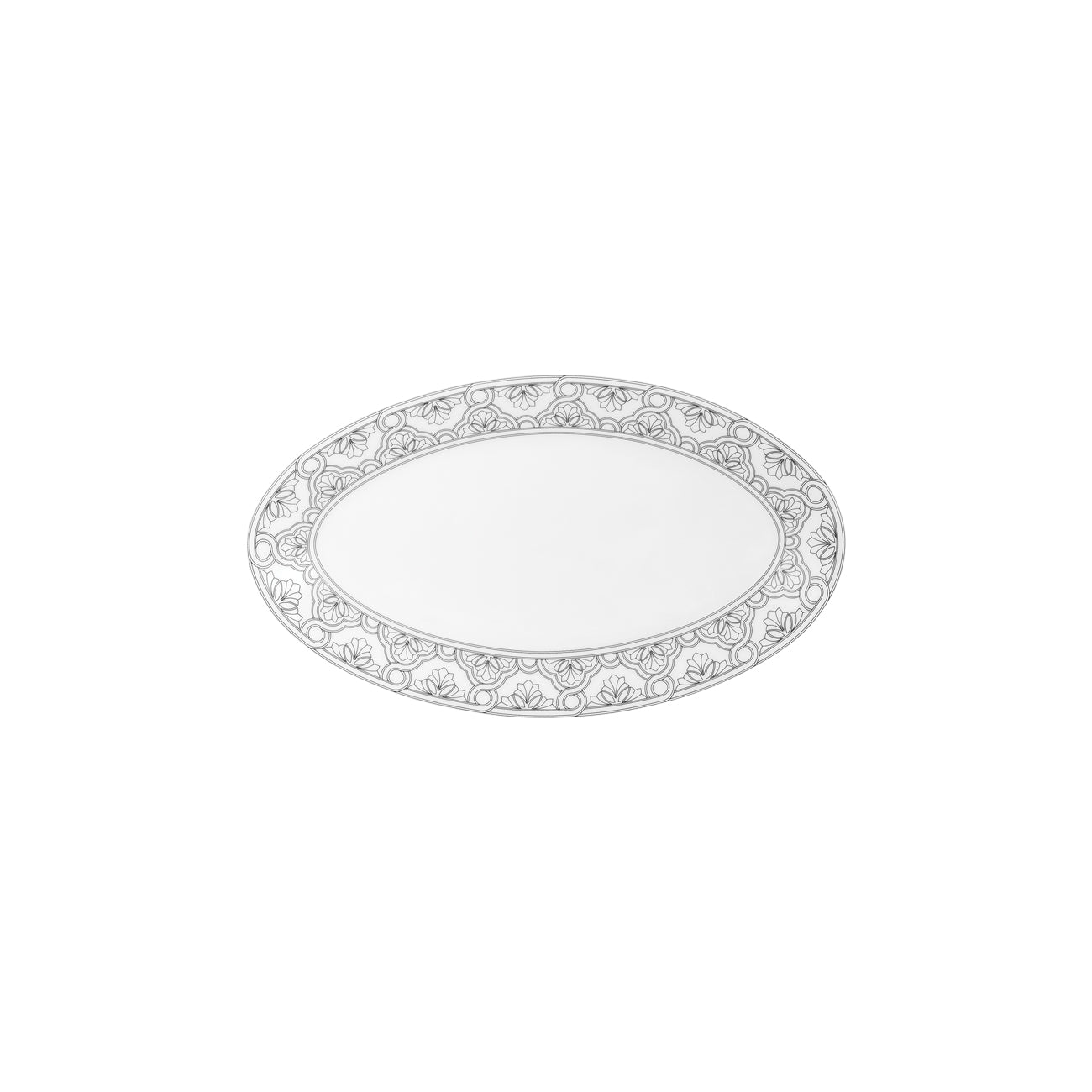 OVAL PICKLE DISH 22CM DYNASTY