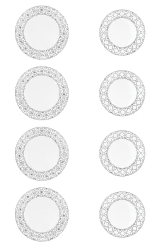 4 PCS DINNER PLATE 27CM & 4 PCS DESSERT PLATE 23CM, DYNASTY