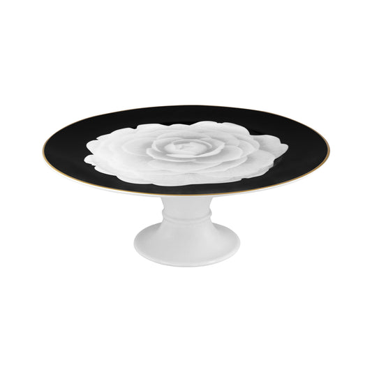 FOOTED PLATE 31CM DOM CAMELLIA