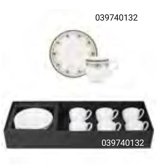 SET OF 6 COFFEE CUP + SAUCER MOZART