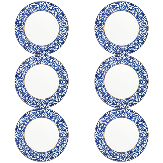 6 PCS DINNER PLATE 27CM PETALA SIMPLE BLUE LEGACY