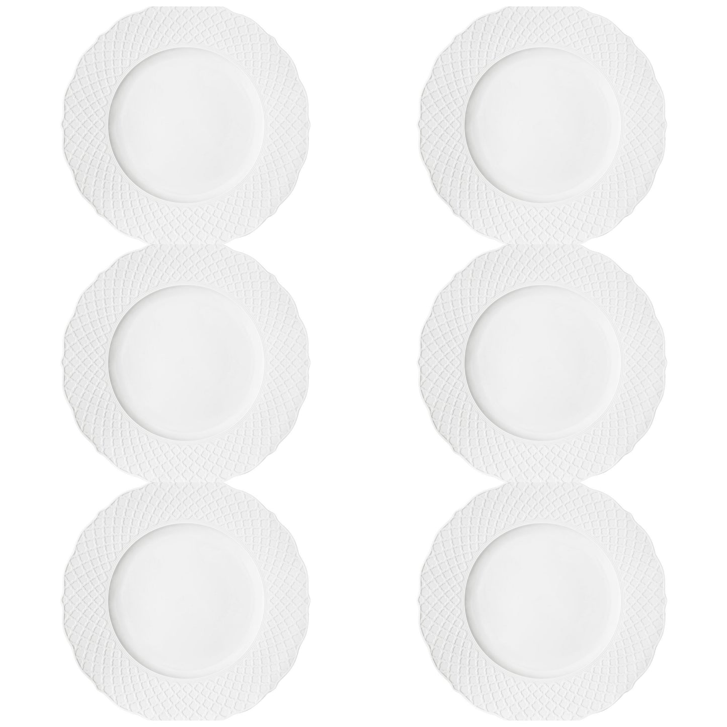 6 PCS DINNER PLATES 28CM EMPIRE SILK