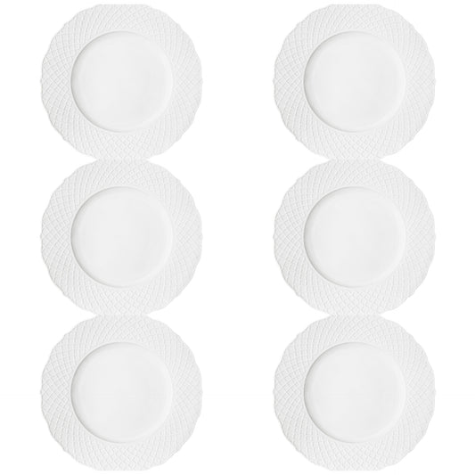 6 PCS DINNER PLATES 28CM EMPIRE SILK