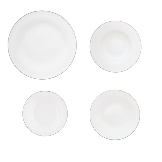 (2) 12 X 4 PCS SET PLATES (DINNER, SOUP, DESSERT, BREAD) BALLET PT