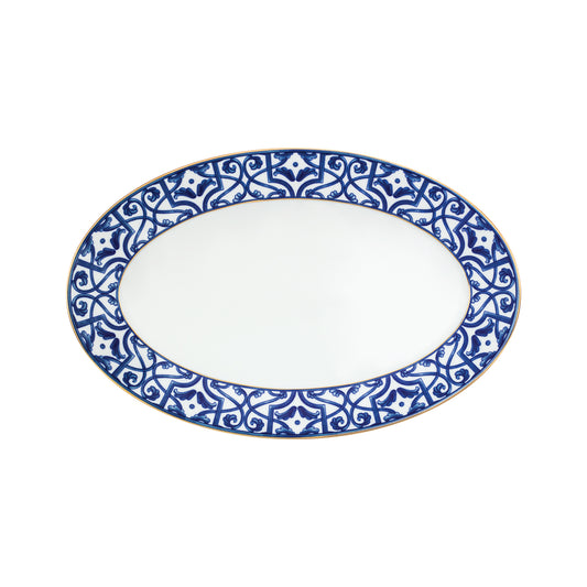 OVAL PLATTER 31CM MYTH BLUE LEGACY