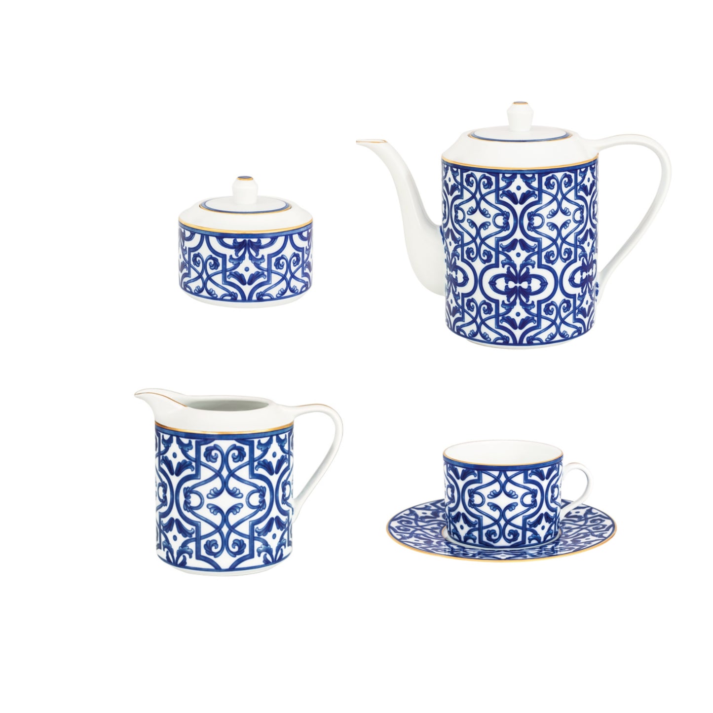 SET TEA 15 PCS BLUE LEGACY