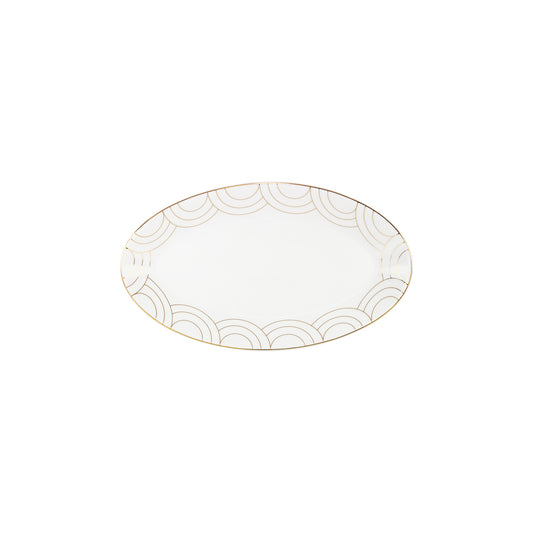 OVAL PICKLE DISH 22CM MIR INFINITY