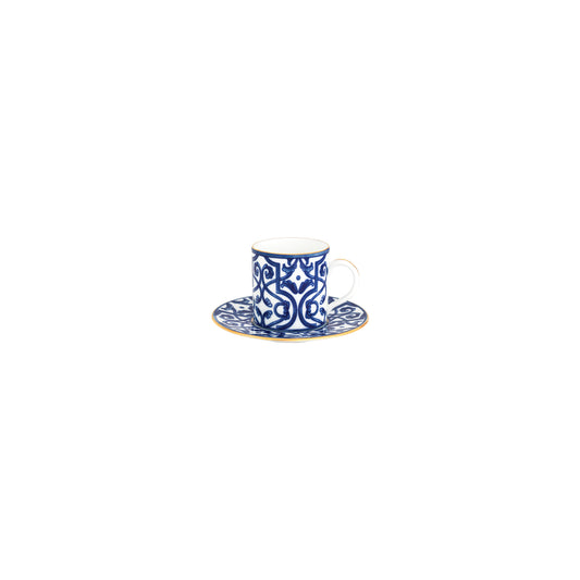 COFFEE CUP 9CL BIA +COFFEE SAUCER 11CM BIA BLUE LEGACY
